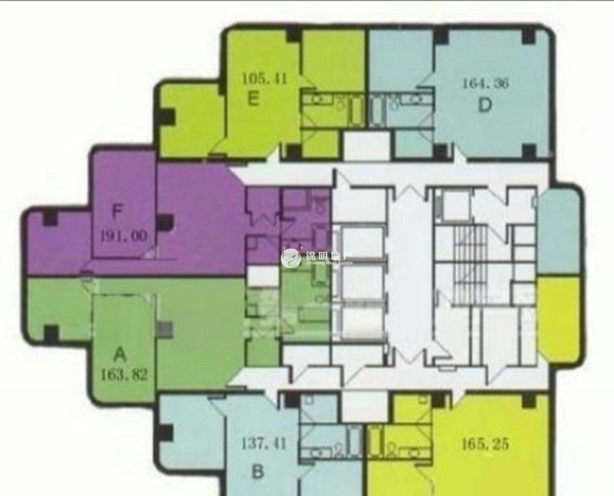 潍坊嘉兴大厦53平米写字楼出租